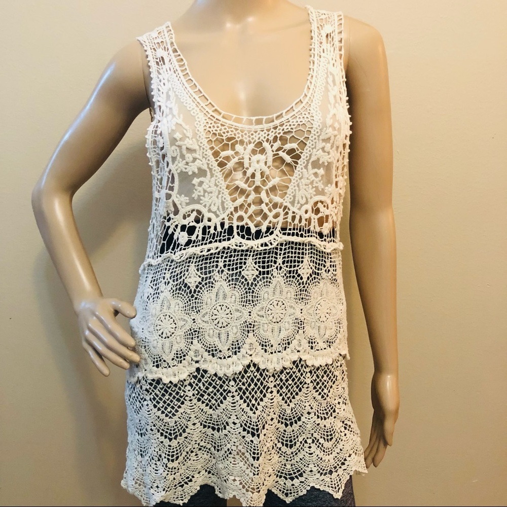 Flying Tomato Boho Dress/Swim Cover Up Sz M/L